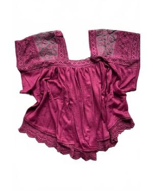 Jaded Gypsy Windy Meadows Fit Top - Pink