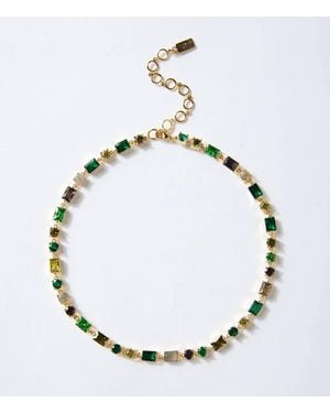 Native Gem City Crystal Necklace - Metallic