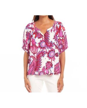 Karen Kane Peasant Top 2 - Pink