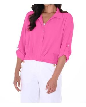 FRANK LYMAN Woven Top - Pink