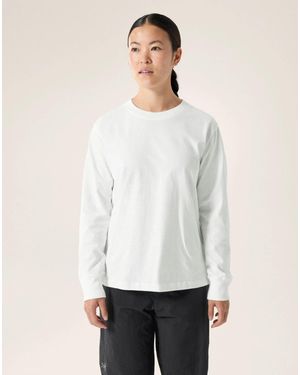 Arc'teryx Kragg Cotton Bird Top Long Sleeve Crew Neck Gbo2657 - White
