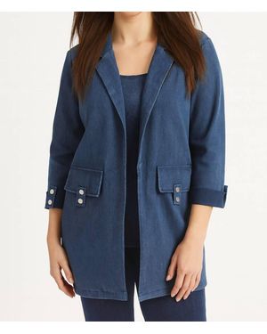 French Kyss 3/4 Sleeve Jacket - Blue