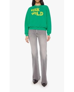 Mother Biggie Concert Long Sleeve Sweatshirt - Green