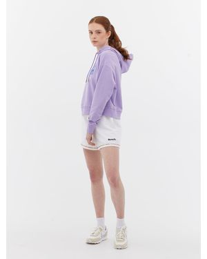 Bench French Terry Shorts With Multi Color Stitch - Purple