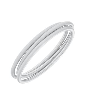 Canvas Style Isla Satin Bangles - White