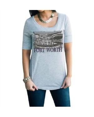 Gameday Couture Tcu College Landmark Tee - Blue
