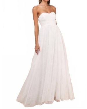 Lulus Blissful Forever Maxi Dress - White
