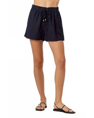 Sundays Linen Penny Shorts - Blue