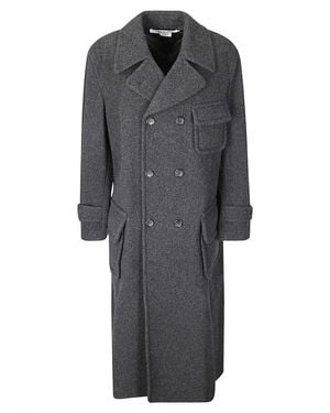 Comme des Garçons Double-Breasted Fastening Wool Coat - Gray