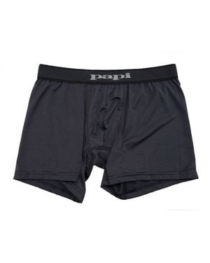 Papi Stripe Boxer Brief Underwear - Black