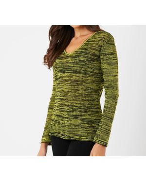 French Kyss V Neck Top - Green