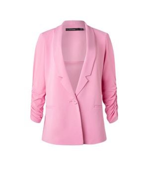Iris Setlakwe Boyfriend Rushed Sleeve Jacket - Pink