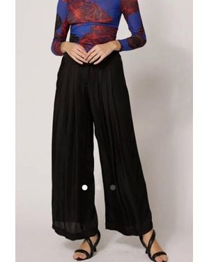 Cleobella Milo Satin Modal Trouser - Black