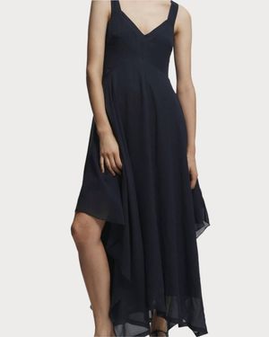 Saint Art Riley Handkerchief Maxi Dress - Blue