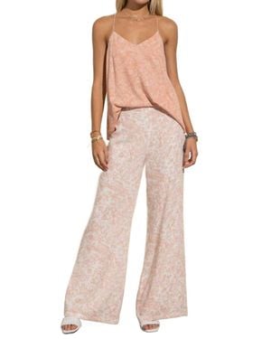 Style Rack Lianne Floral Palazzo Pants - Natural