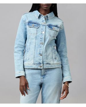 Lola Denim Gabriella Classic Denim Jacket - Blue