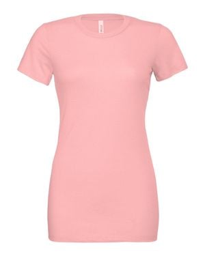 Bella Canvas Ladies Jersey Short-Sleeved T-Shirt - Pink