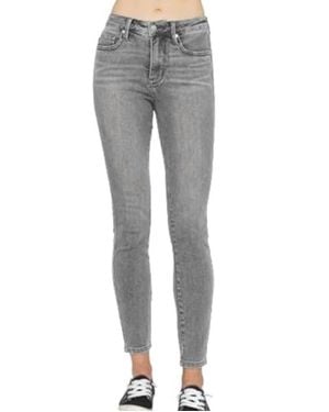 Judy Blue Mid Rise Skinny Jean - Gray