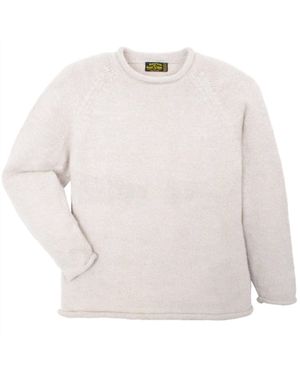 American South Side Roll Neck Sweater - White