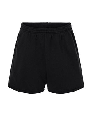 Bella Canvas Cutoff Fleece Shorts - Black
