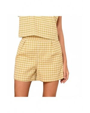 Greylin Joslyn High Waist Shorts - Yellow