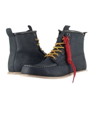 Berrendo Moc Wedge Steel Toe Work Boots - Blue