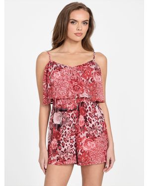 Guess Vanessa Printed Romper - Red