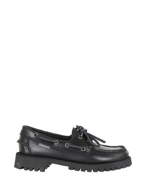 Sebago Ranger Waxy Oiled Leather Loafers - Gray