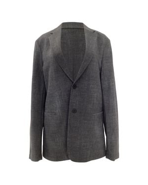 Theory Single-Breasted Blazer - Gray