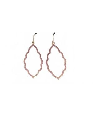 MYS Wholesale Blush Sparkle Moroccan Earrings - Black