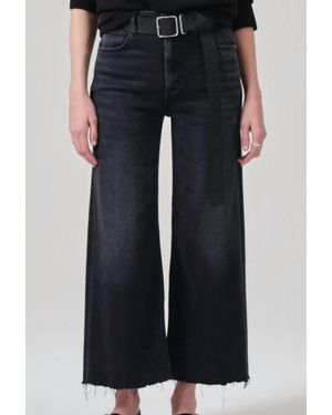 Citizens of Humanity Lyra Wide Leg Crop - Black