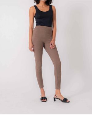 Level 99 Vegan Suede Stir Up Legging - Brown