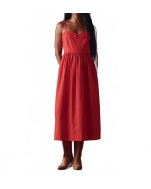 The Great Verse Midi Dress - Red