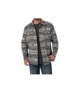 Wrangler Retro Premium Jacquard Shirt Jacket - Black