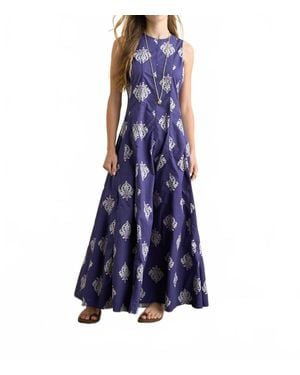 Sonmer Helena Maxi Dress - Blue