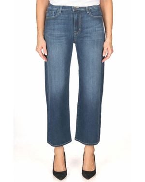Fidelity High Wide Crop Jeans - Blue