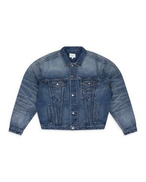 Rhude Oversized Denim Trucker Jacket - Blue