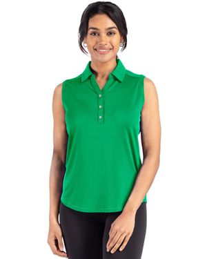 Cutter & Buck Forge Eco Stretch Recycled Sleeveless Polo - Green