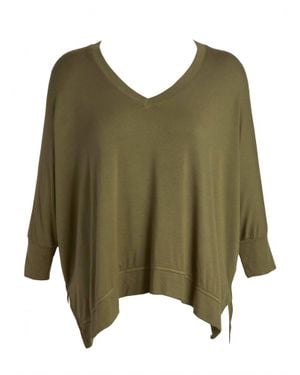 LVHR Sabina V Neck Top - Green