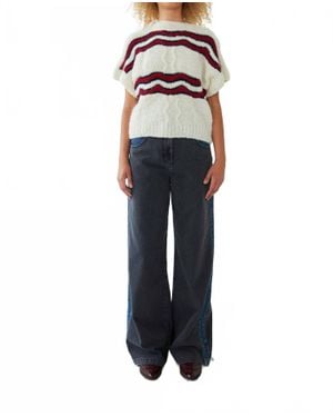 Stella Nova Handcrafted Wool Vest - Blue