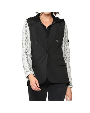 Fate Hooded Blazer - Black