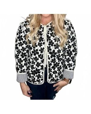 Bibi Daisy Quilted Jacket - Black