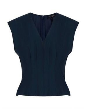 Rag & Bone Ines Poplin Top - Blue