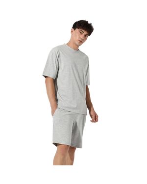 Campus Sutra Basic Solid Co-Ord Set - Gray