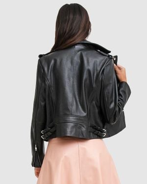 Belle & Bloom Just Friends Leather Jacket - Black
