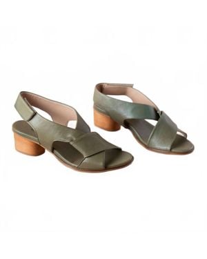 Eric Michael Isla Heeled Sandal - Green