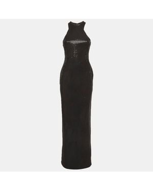 Solace London Sequin Winona Maxi Dress - Black