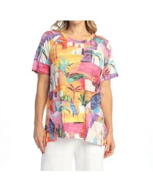 Jess & Jane Burnout Top - Pink