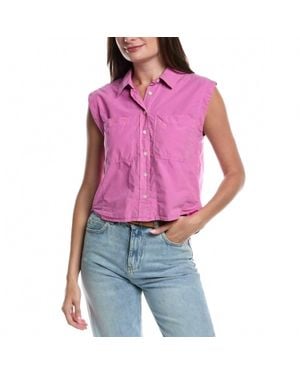 Nation Ltd Rylee Patch Pocket Shirt - Red