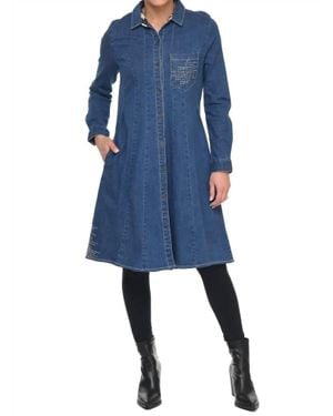 Tulip Clothing Elsa Denim Dress - Blue